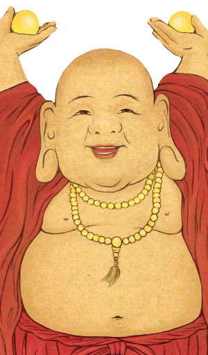 Laughing Buddha Card